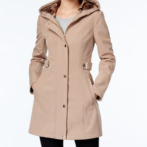 Via Spiga Water-Repellent Hooded Raincoat